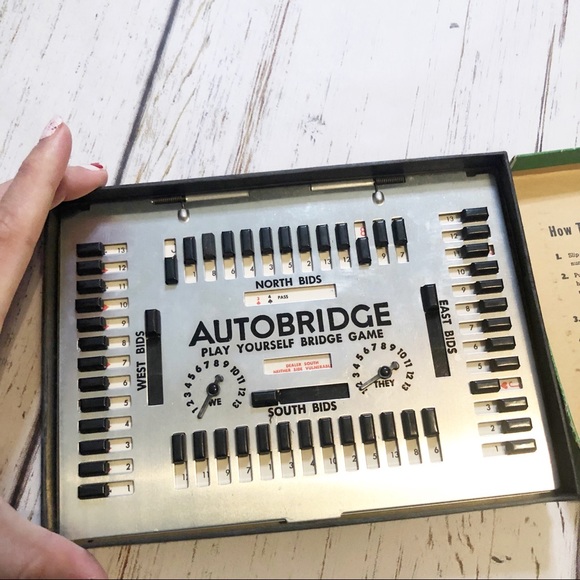 Auto Bridge deluxe pocket model vintage game 1959 made in USA mechanical - Picture 10 of 13
